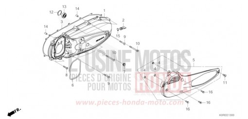 SEITENABDECKUNG, LINKS SH125ADT de 2026